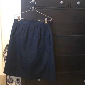 Gap Navy Midi Skirt